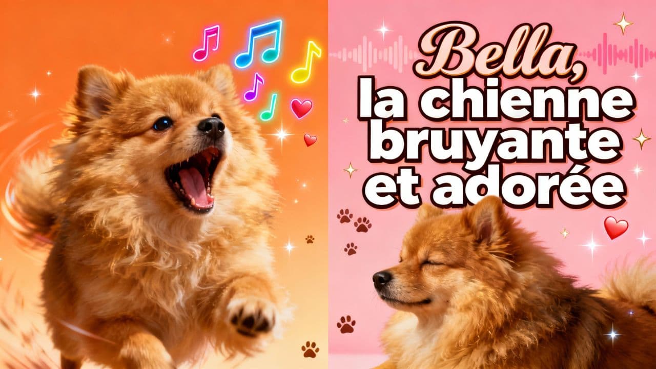 Bella, la chienne bruyante et adorée