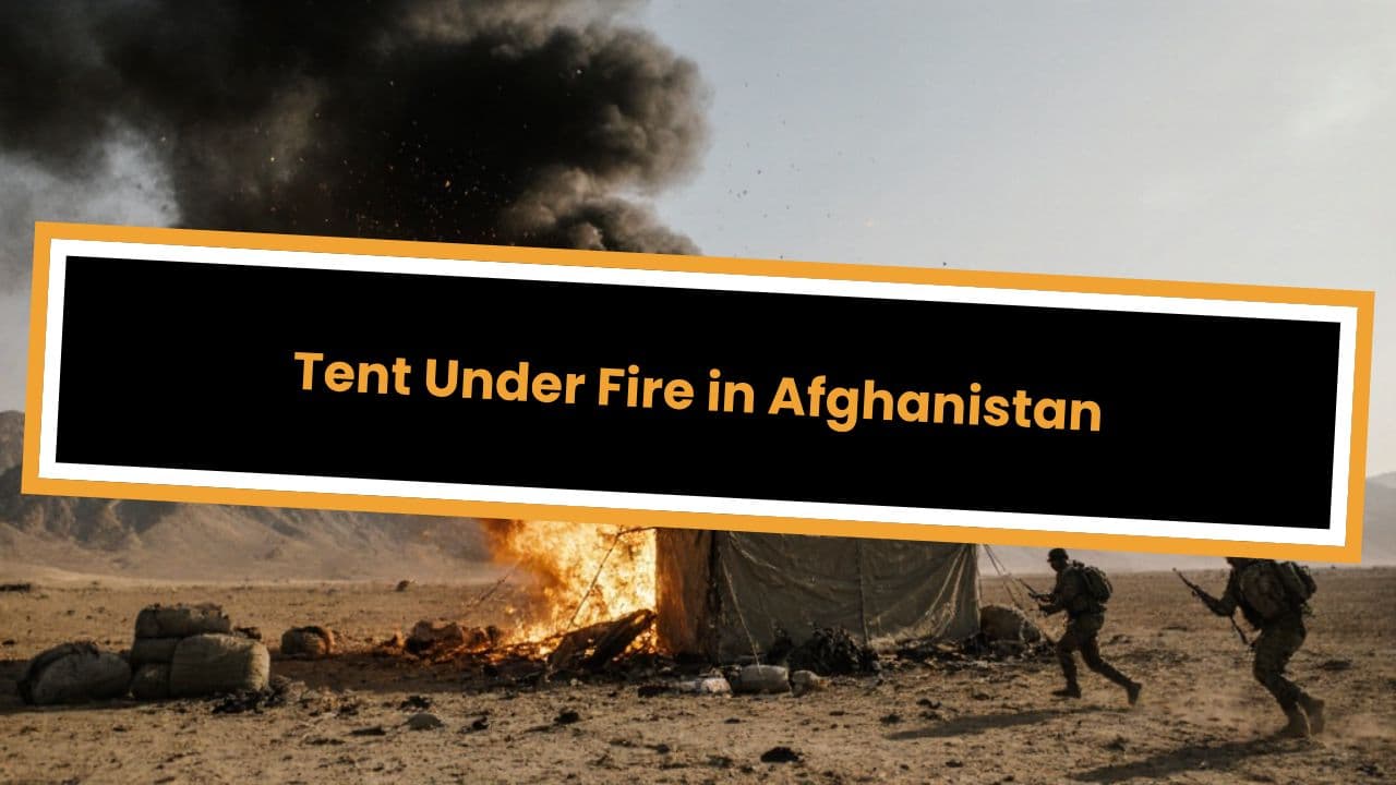 Tent Under Fire in Afghanistan