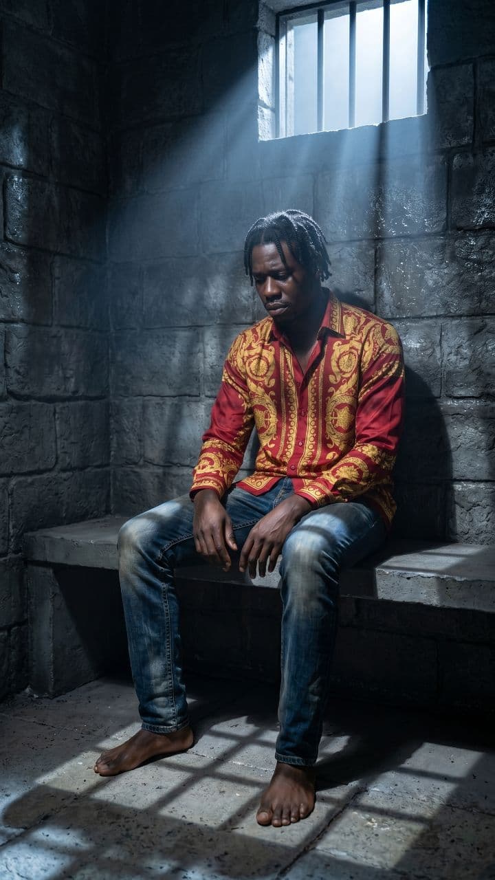 He's in the jail now, Jah. He's in the jail now. D...