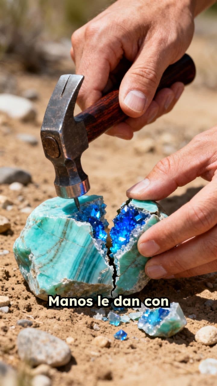 Rompiendo amazonita en ASMR