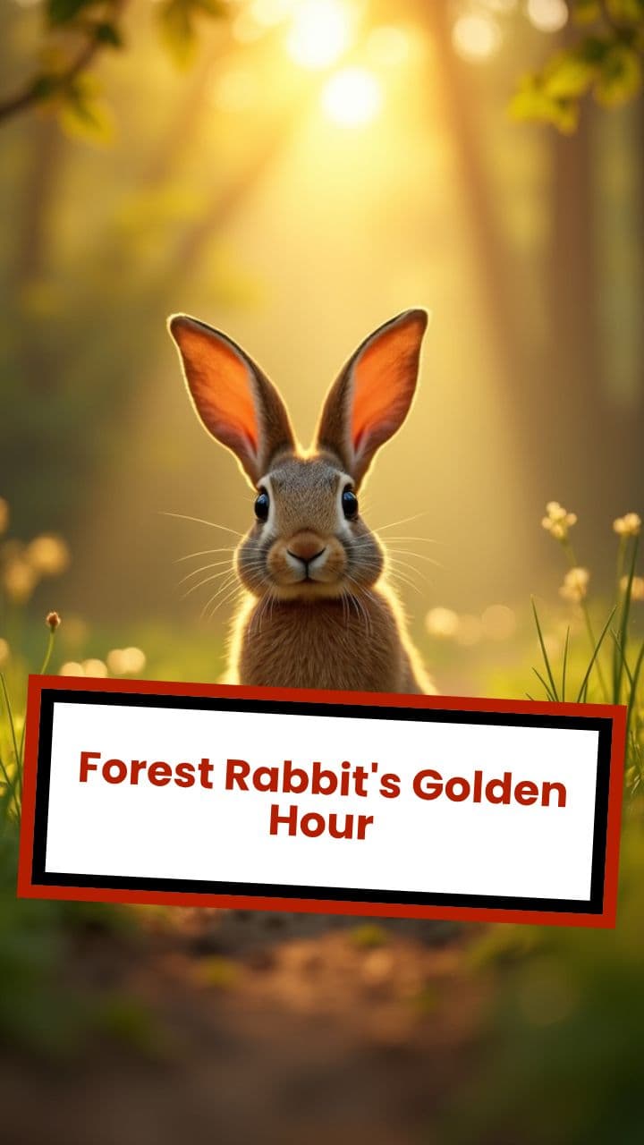 Forest Rabbit's Golden Hour