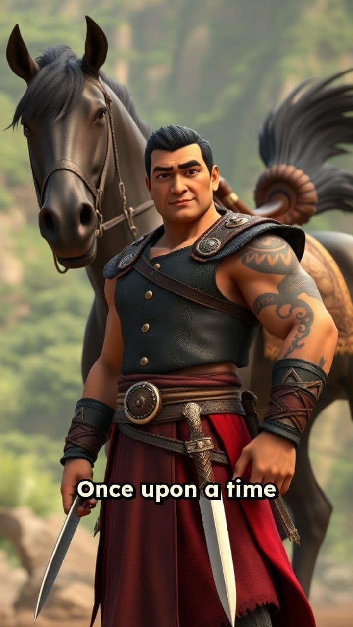 The Warrior and the Beautiful Girl