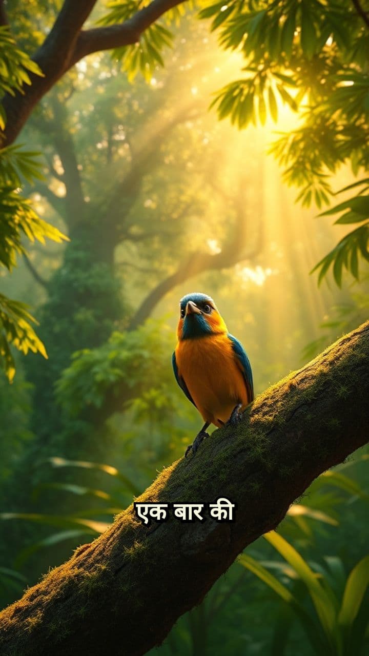 एक छोटी चिड़िया और दयालु हाथी