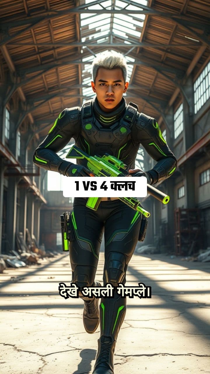 Epic Free Fire 1vs4 Clutch Montage