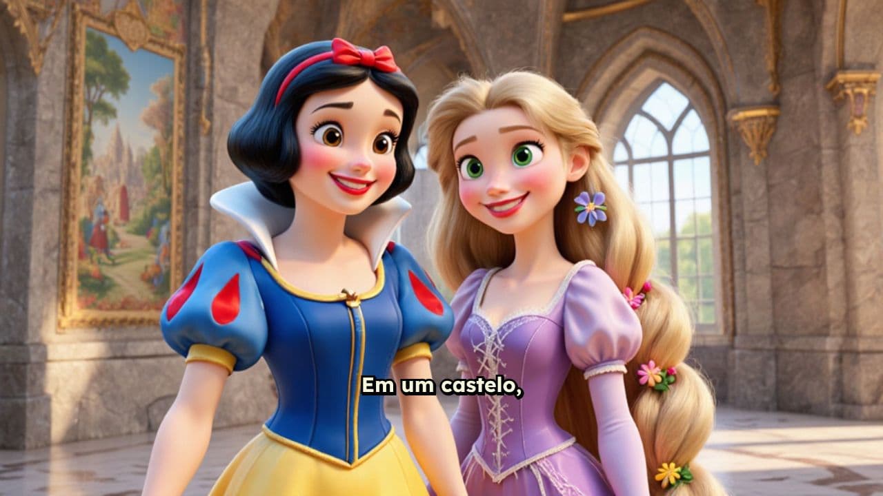 Princesas convidam Laura para o castelo