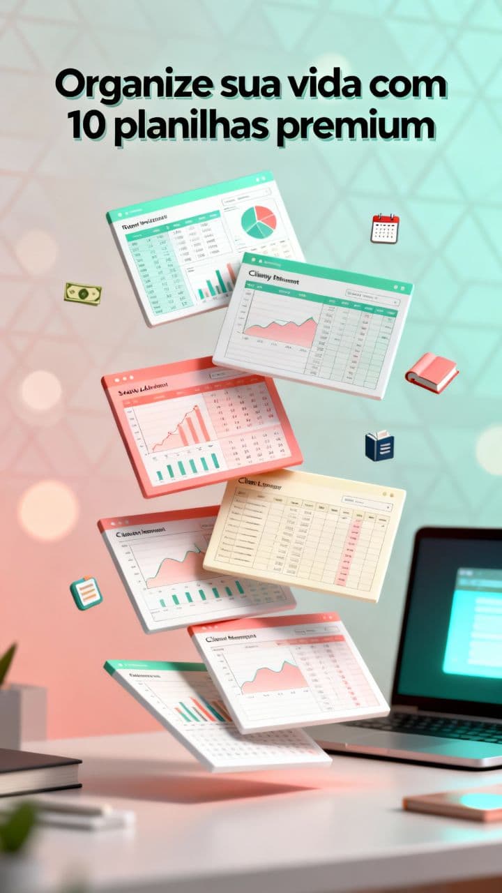 Organize sua vida com 10 planilhas premium