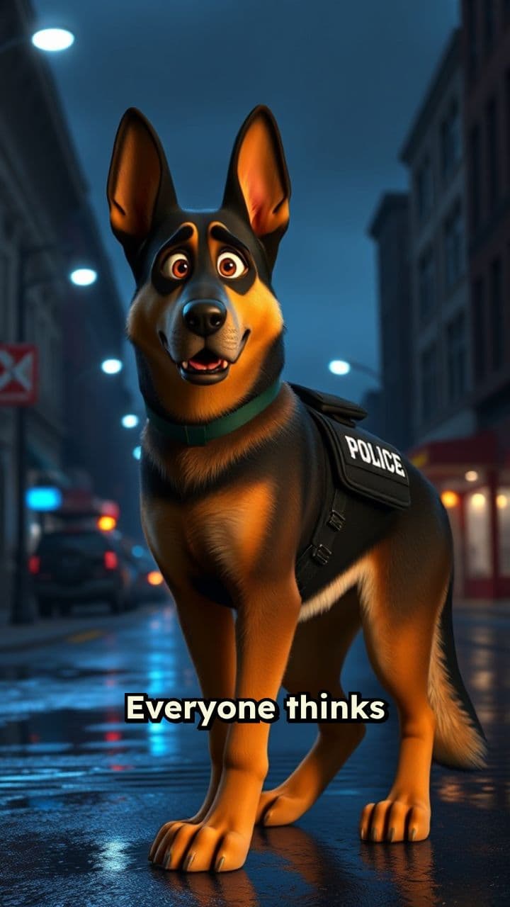 Gentle Strength of Police Dogs