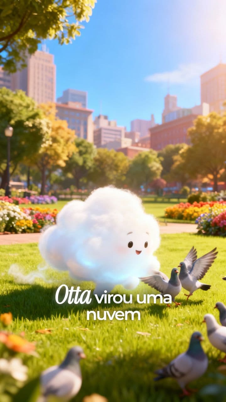 A Nuvem Roxa e os Pombos