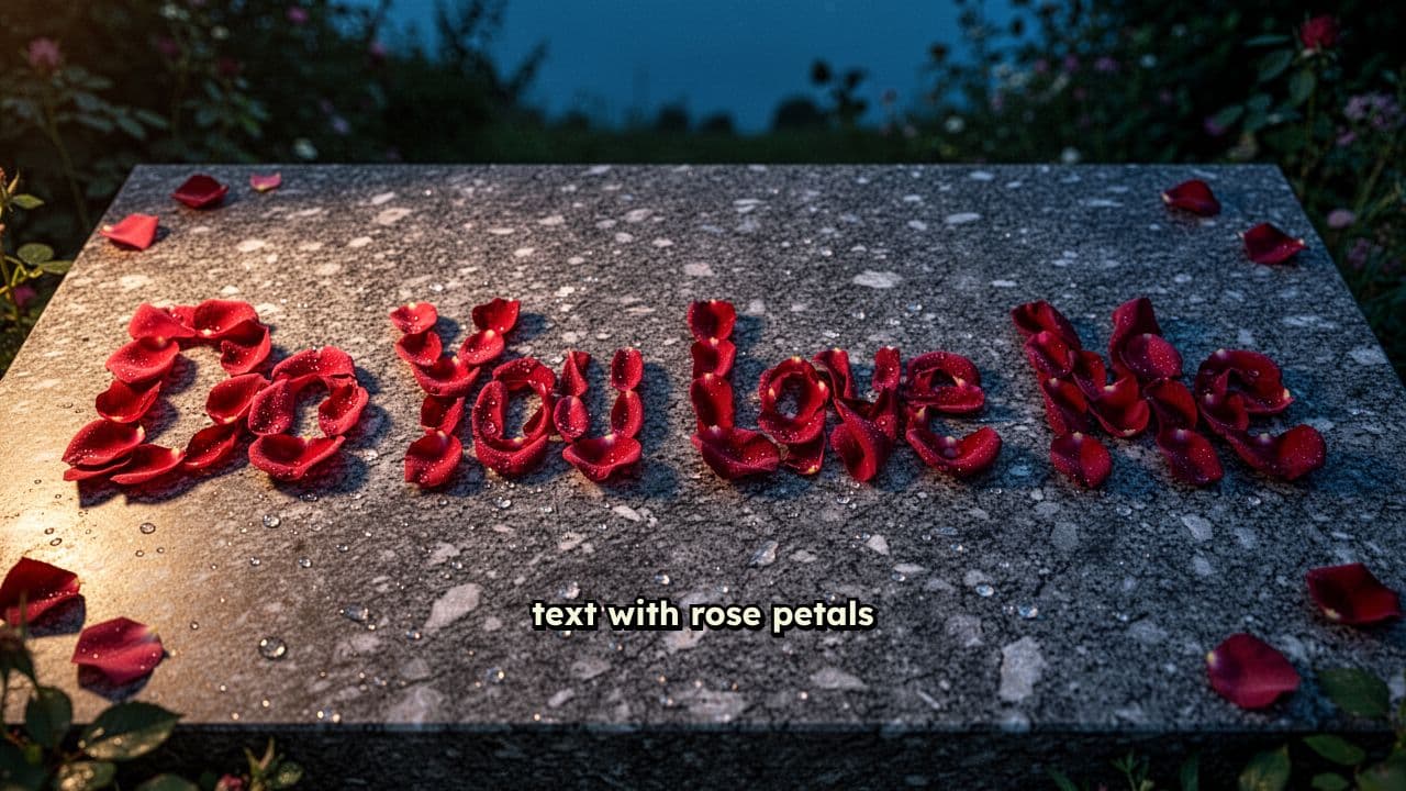 Do You Love Me Rose Petals