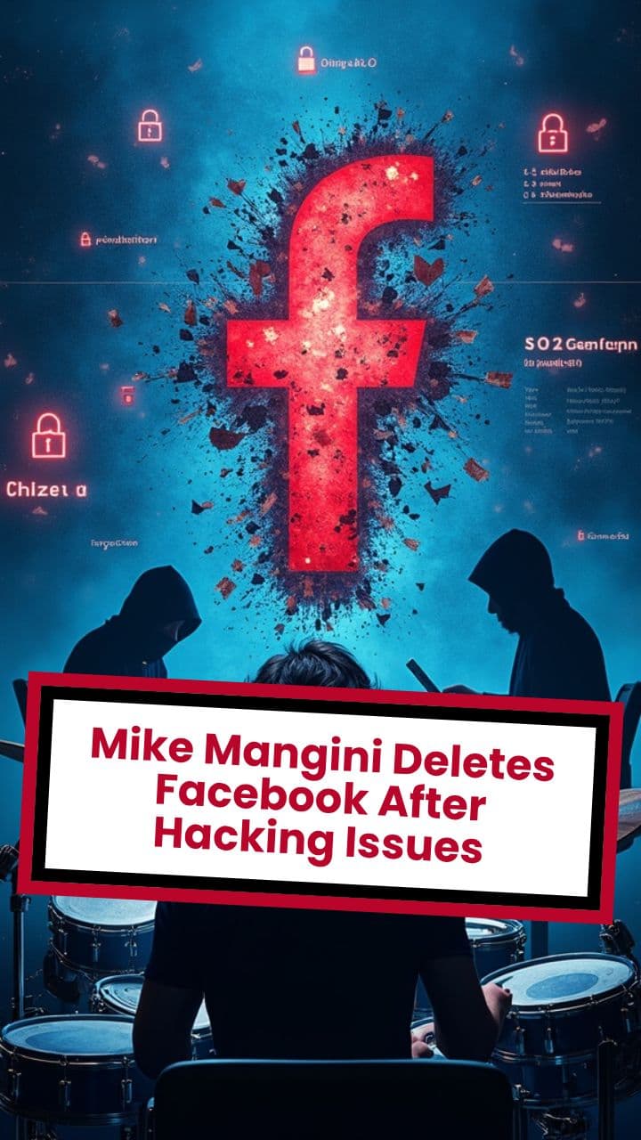 Mike Mangini Deletes Facebook After Hacking Issues