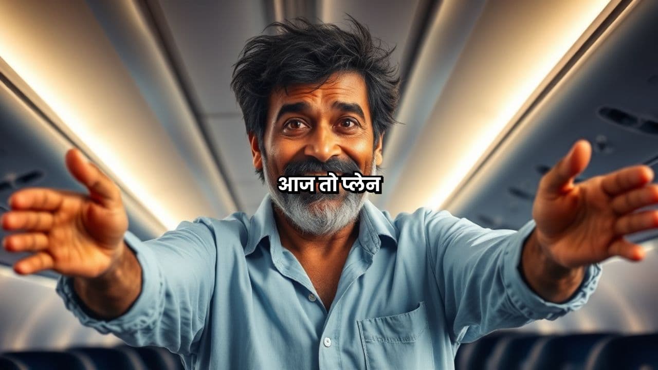 प्लेन में नशेड़ी का बवाल