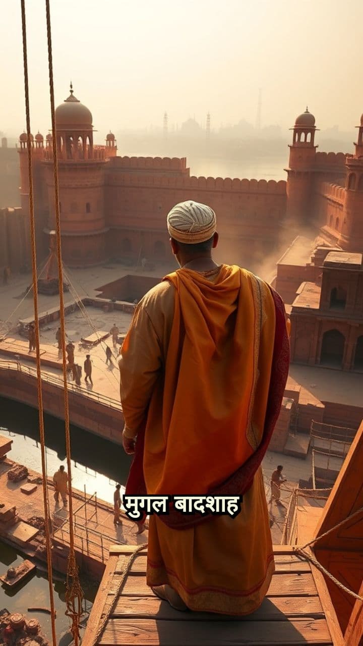 शाहजहाँनाबाद का लाल किला निर्माण