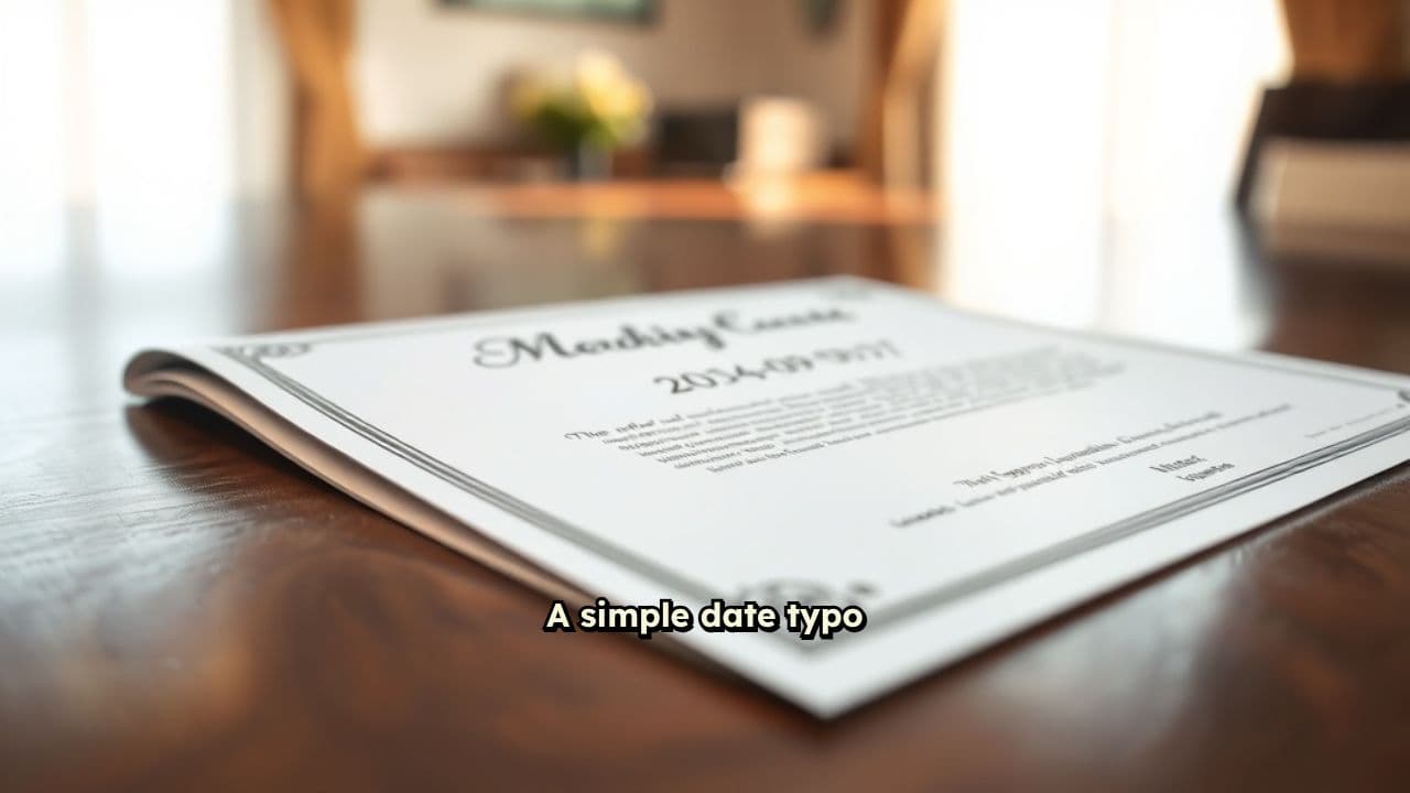 Marriage Certificate Date Correction Made Easy