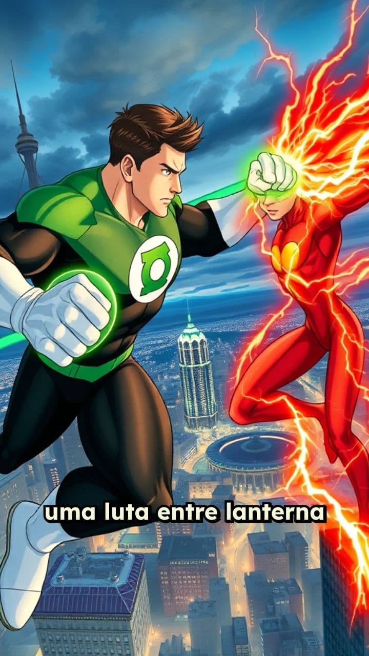 Conflito Épico: Lanterna Verde vs Flash