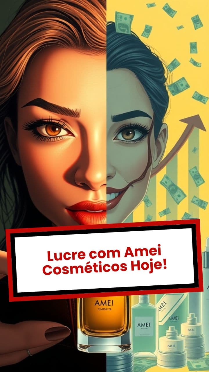 Lucre com Amei Cosméticos Hoje!