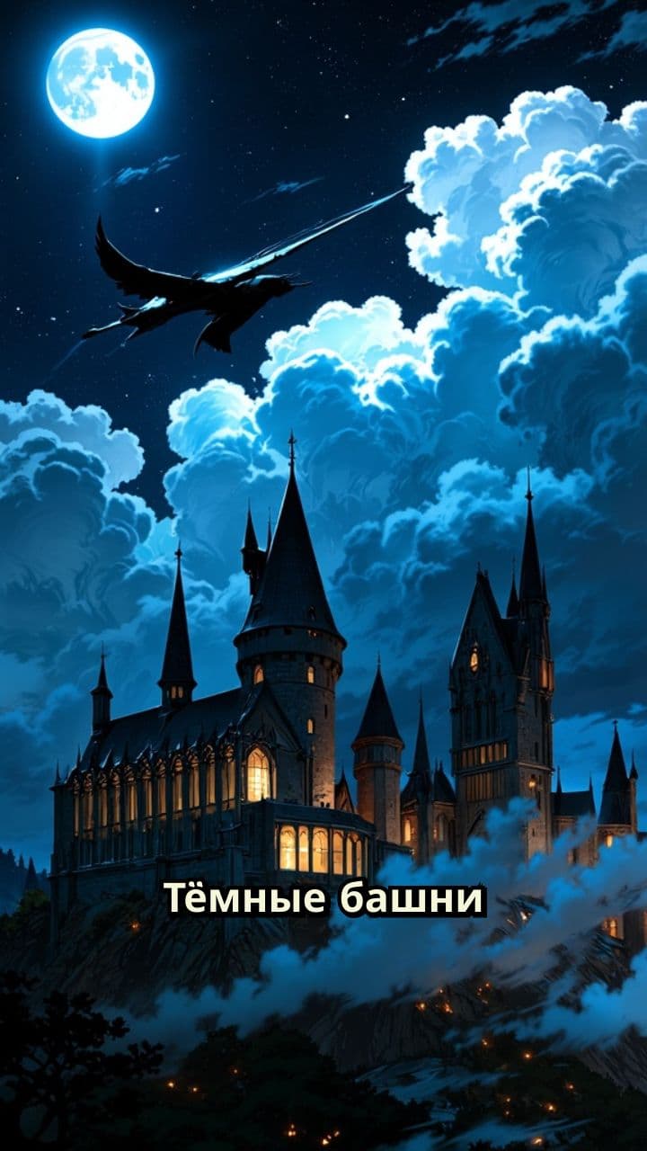 Магия Хогвартса в ночном небе