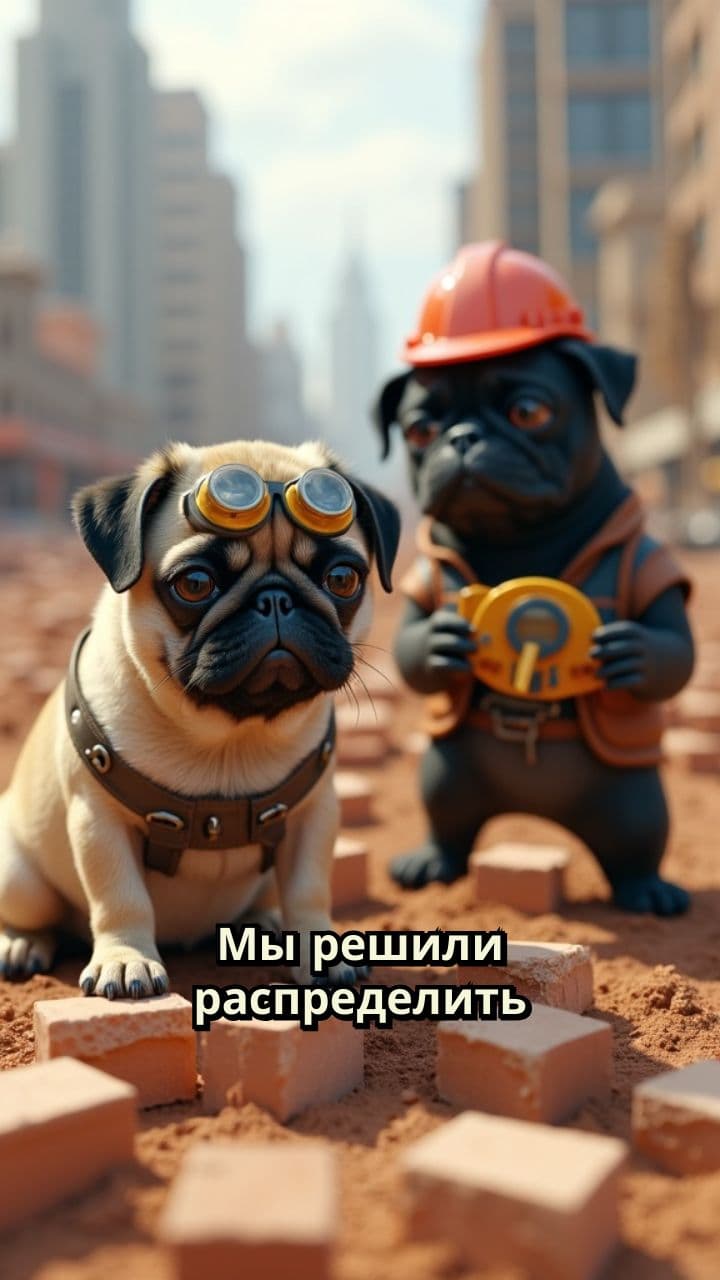 Приключения мопсов в новом мире