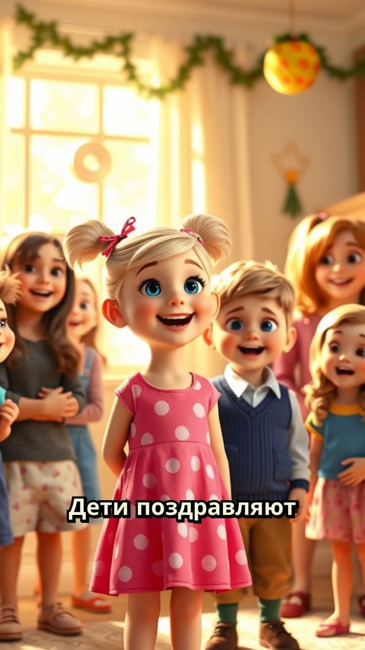 Дети поют мамам с праздником