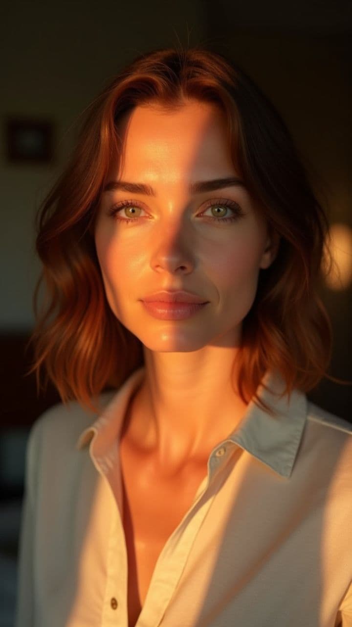 Reflet dans le miroir