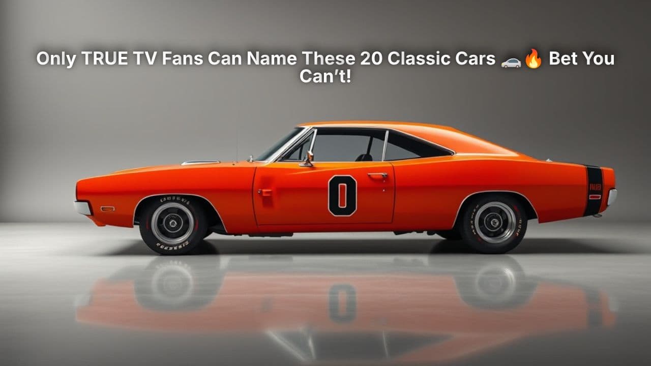 Only TRUE TV Fans Can Name These 20 Classic Cars - Bet You Can’t!