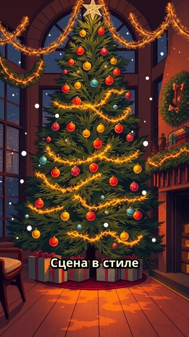 Новогодний тост у ёлки