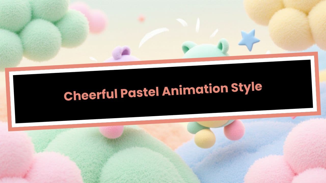 Cheerful Pastel Animation Style