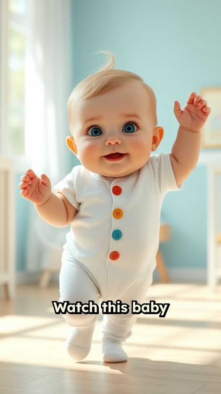 Baby Dances While Learning Colors