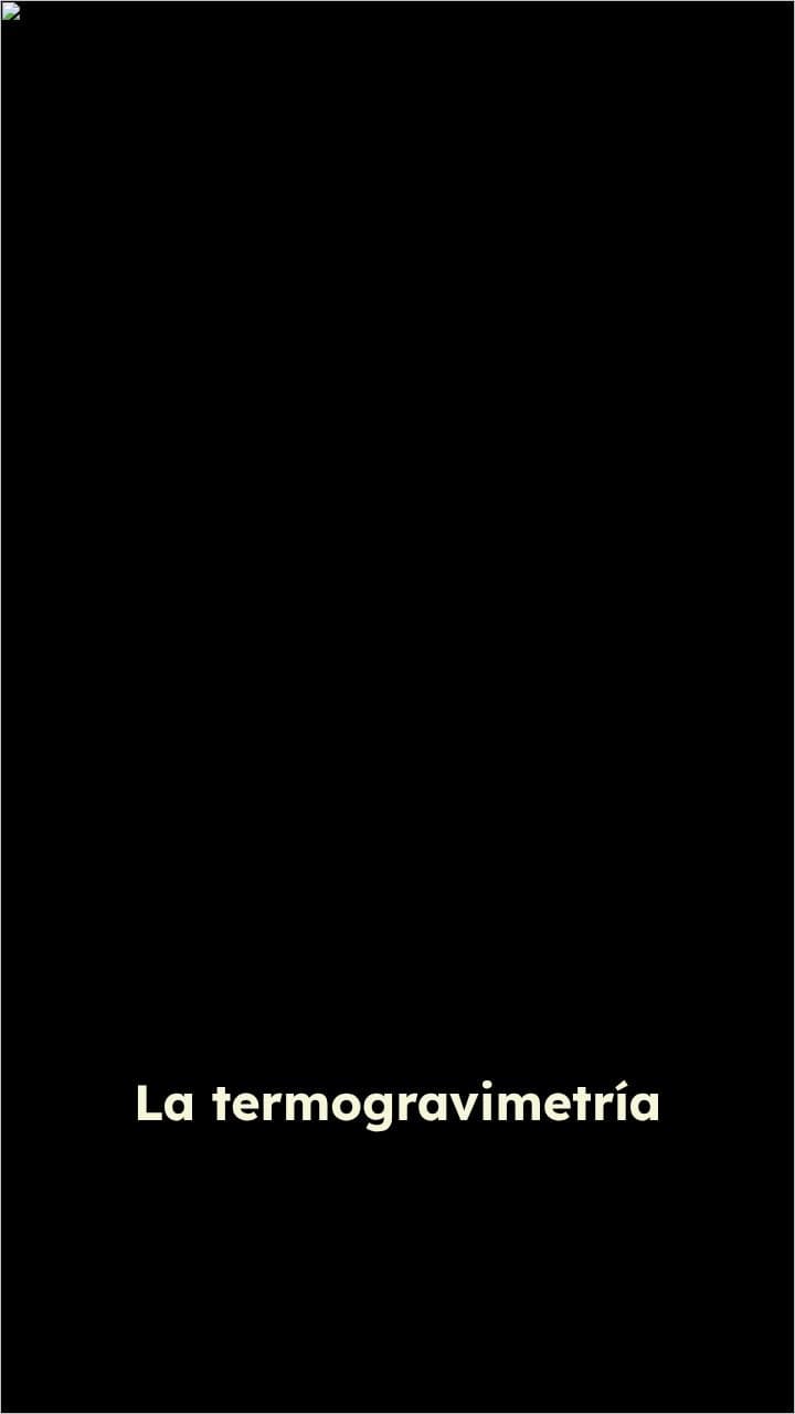 Introducción a la Termogravimetría (TGA)