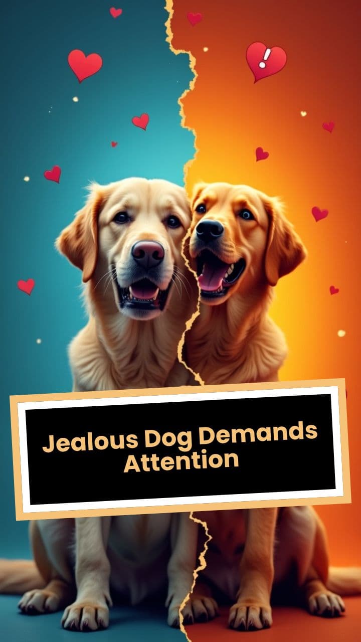 Jealous Dog Demands Attention