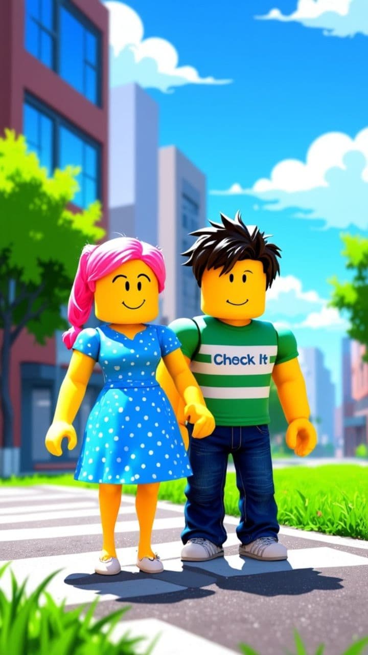 Buff Guy Stops Traffic in Roblox