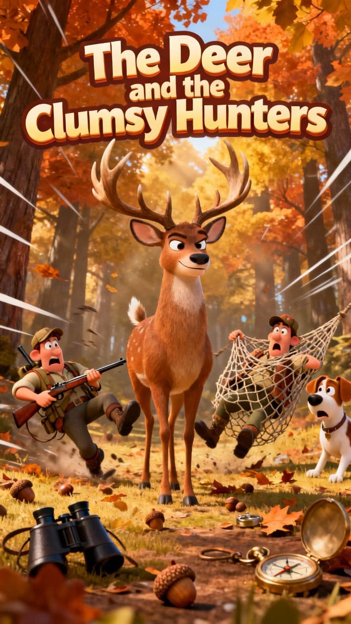 The Deer and the Clumsy Hunters
