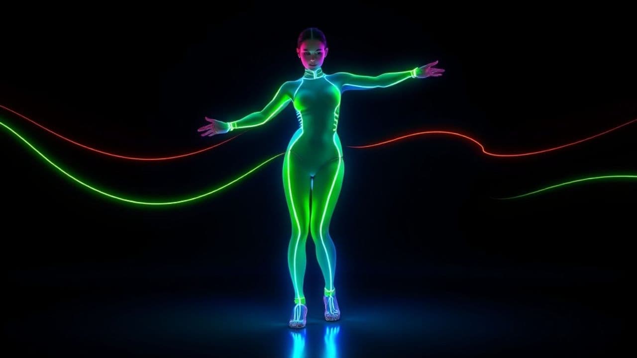 Neon Zumba Dancer