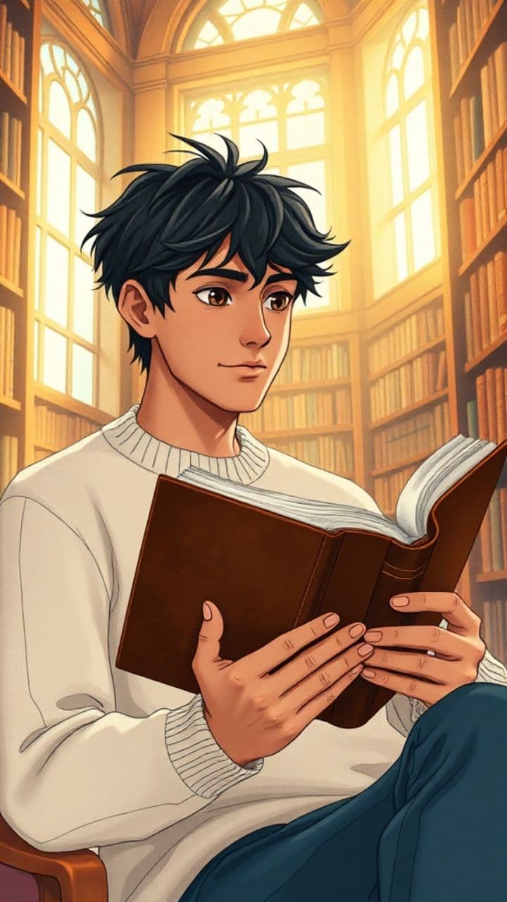 लाइब्रेरी की बारिश में प्यार