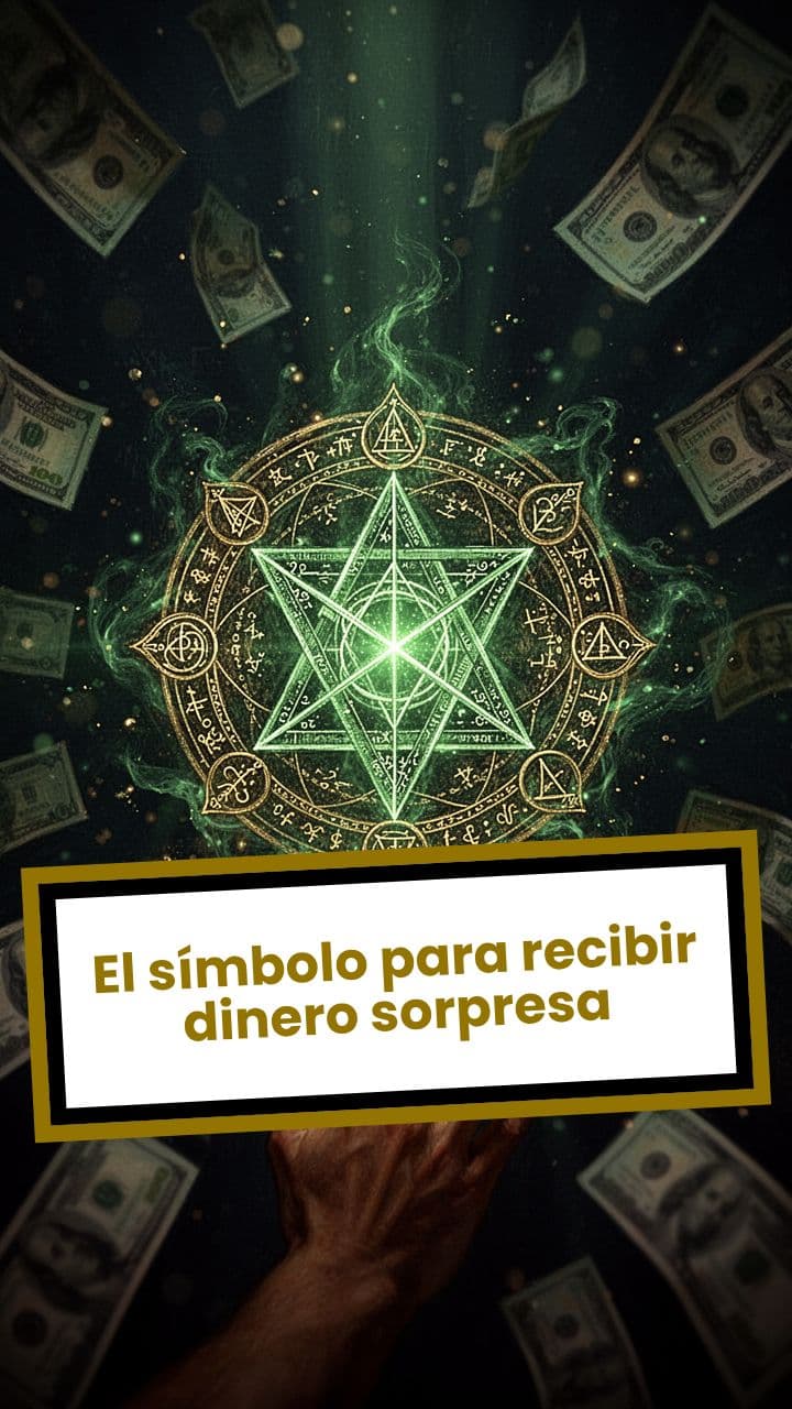 El símbolo para recibir dinero sorpresa