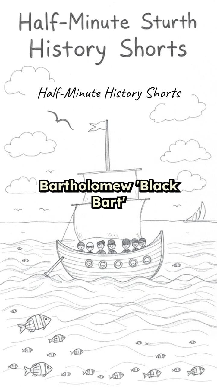 Bartholomew Black Bart Roberts: Half-Minute History
