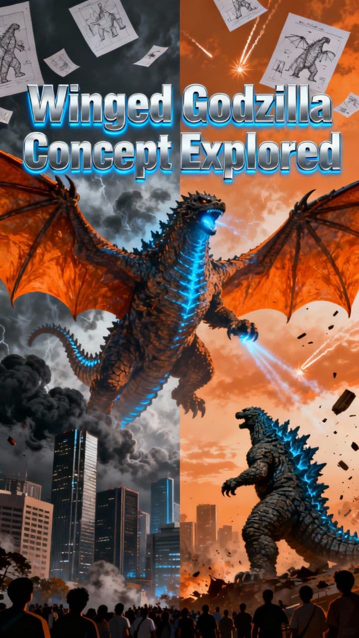 Winged Godzilla Concept Explored