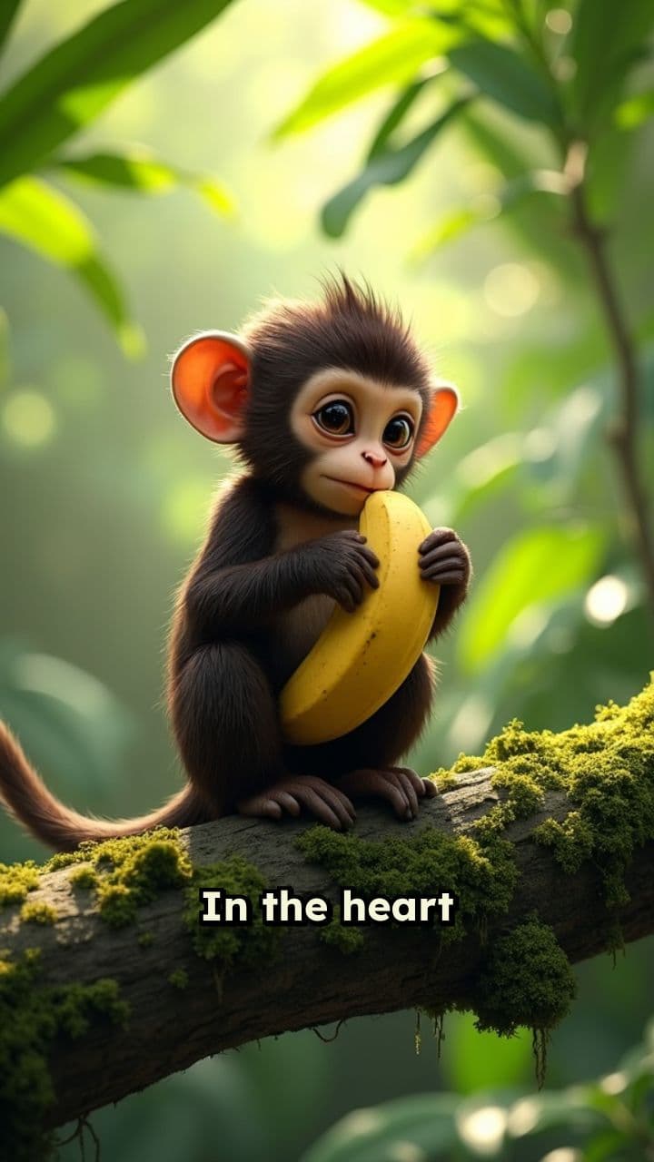 Jungle's Delight: A Monkey's Banana Feast
