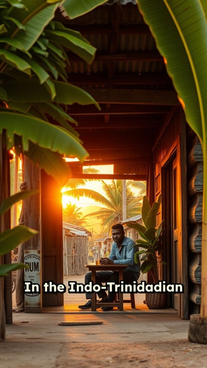 Sunset Rum Shop Reflection