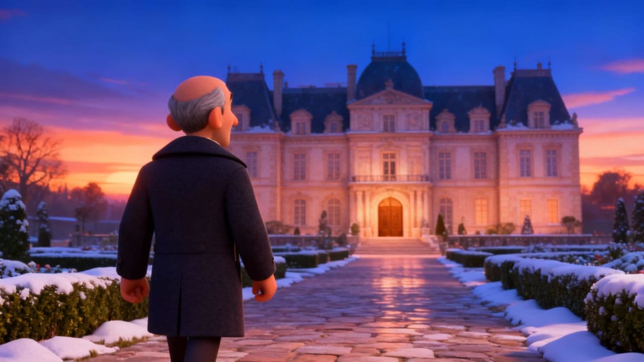 #7862 A Winter Night at the Chateau