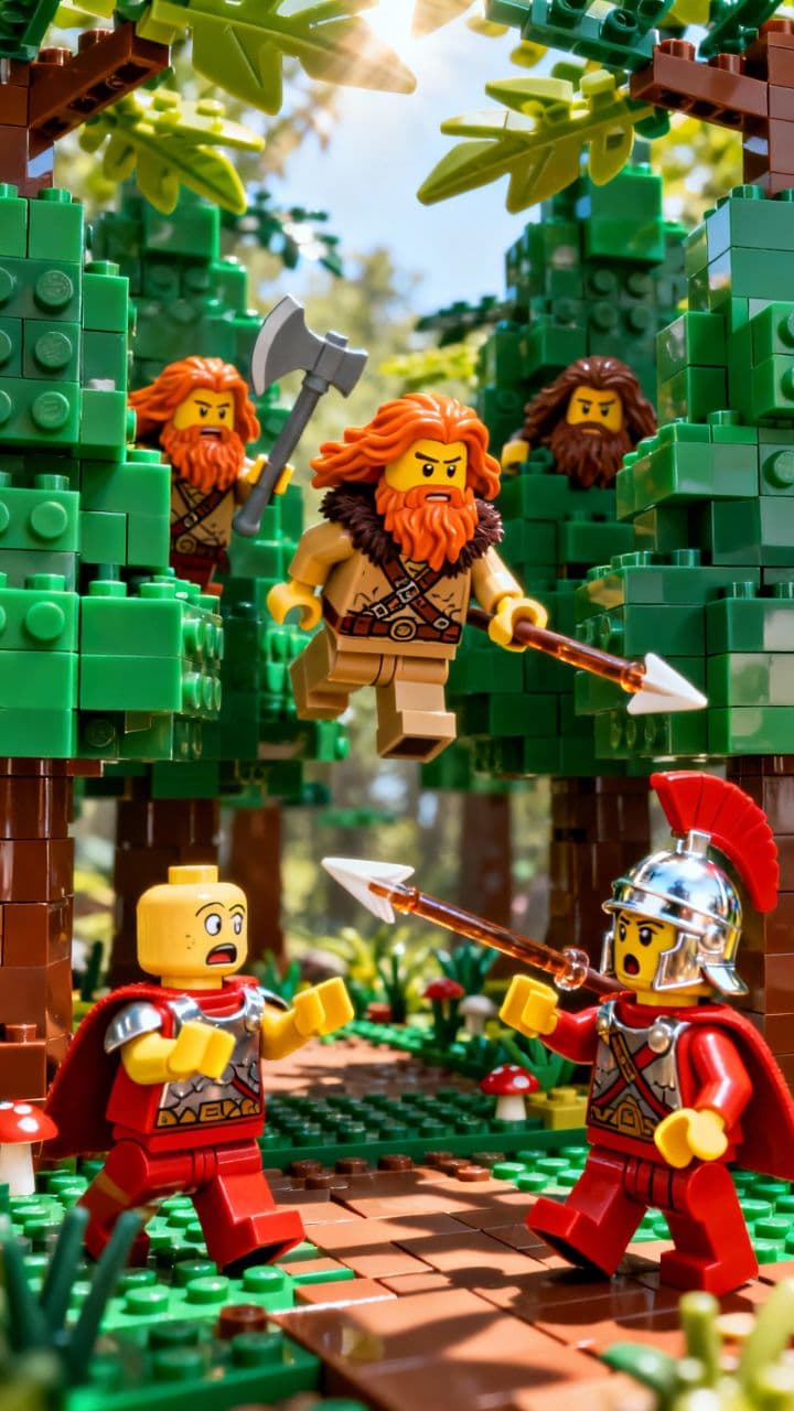 Der germanische Hinterhalt im Lego-Stil