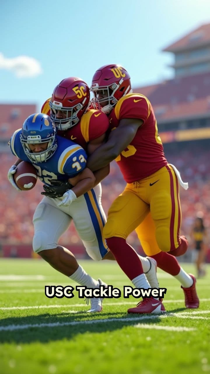 USC Tackle Power Gains 9 Yards Again