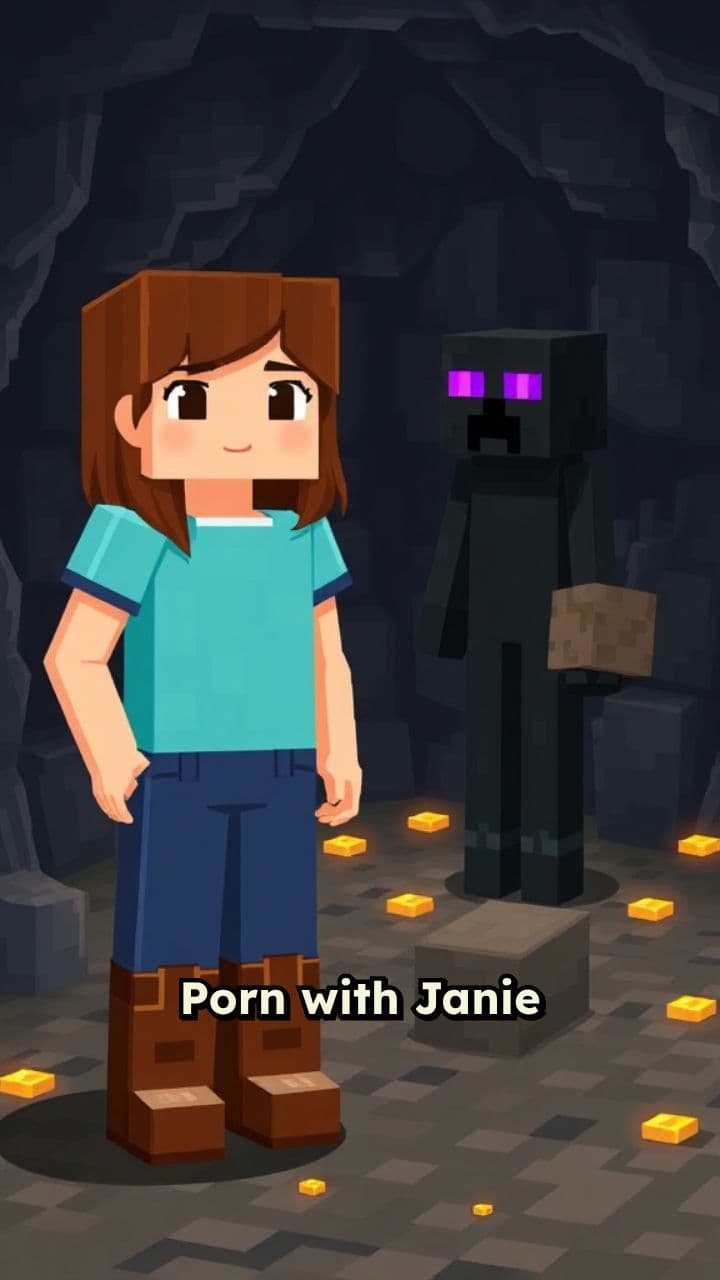 Порно с Джейни и Эндерменом