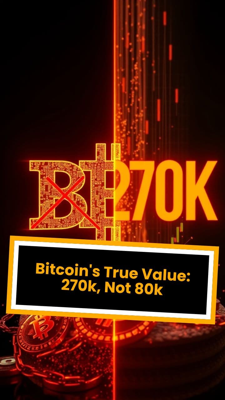 Bitcoin's True Value: 270k, Not 80k