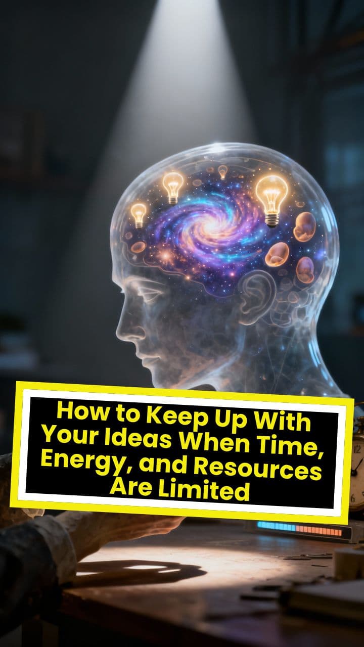 How to Keep Up With Your Ideas When Time, Energy, and Resources Are Limited