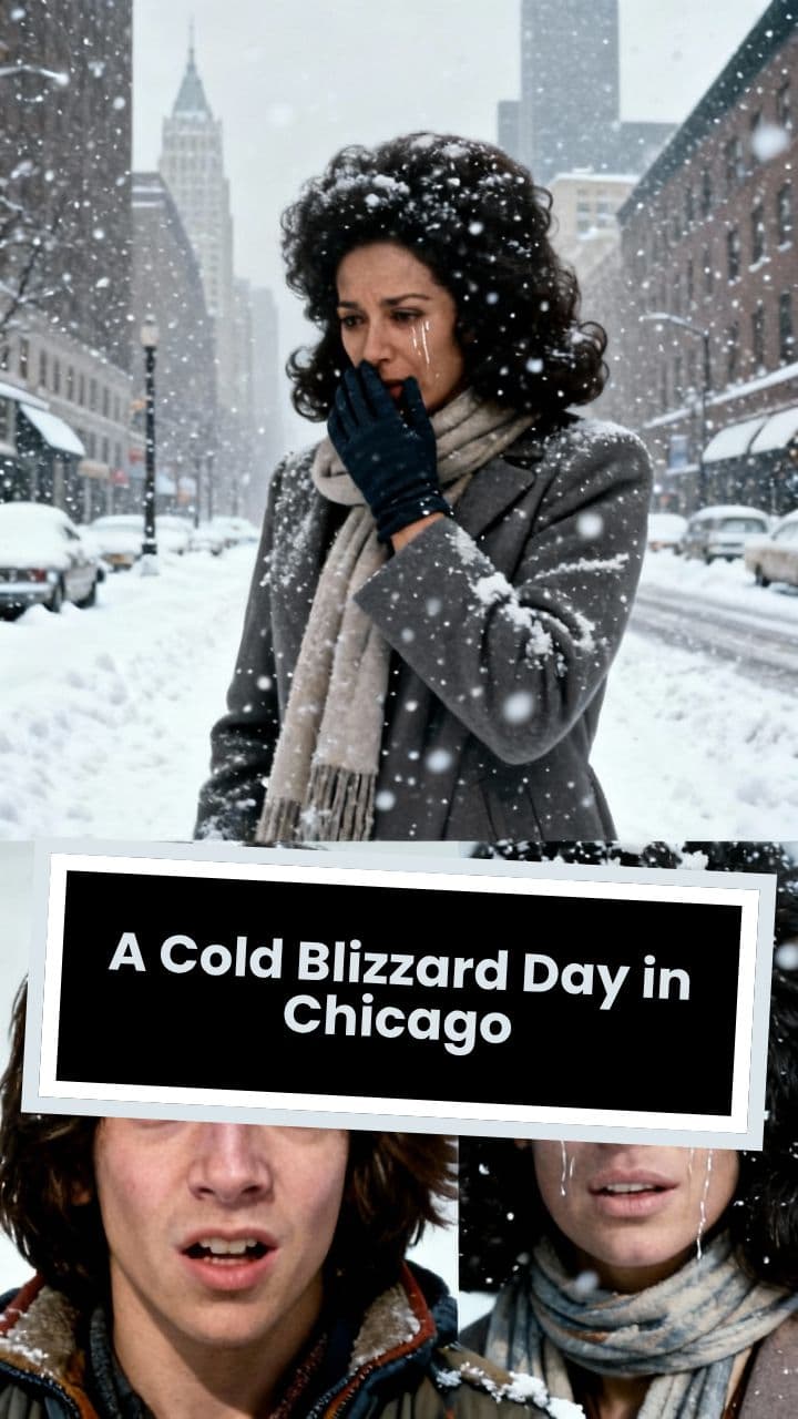 A Cold Blizzard Day in Chicago