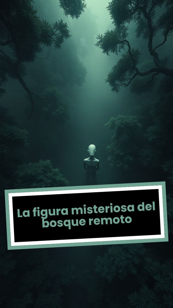 La figura misteriosa del bosque remoto