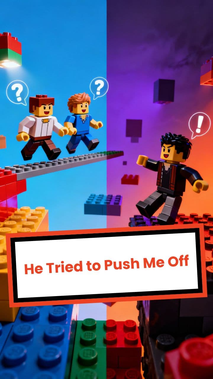 He Tried to Push Me Off