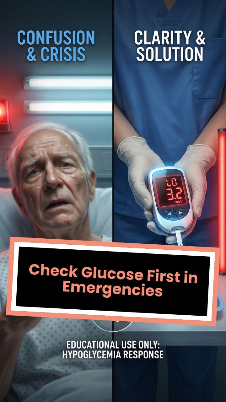 Check Glucose First in Emergencies