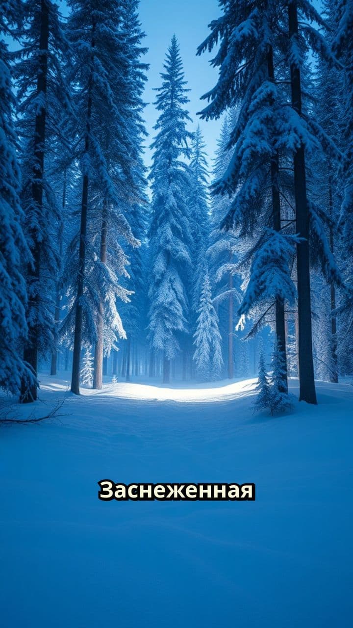 Новогоднее волшебство в лесу