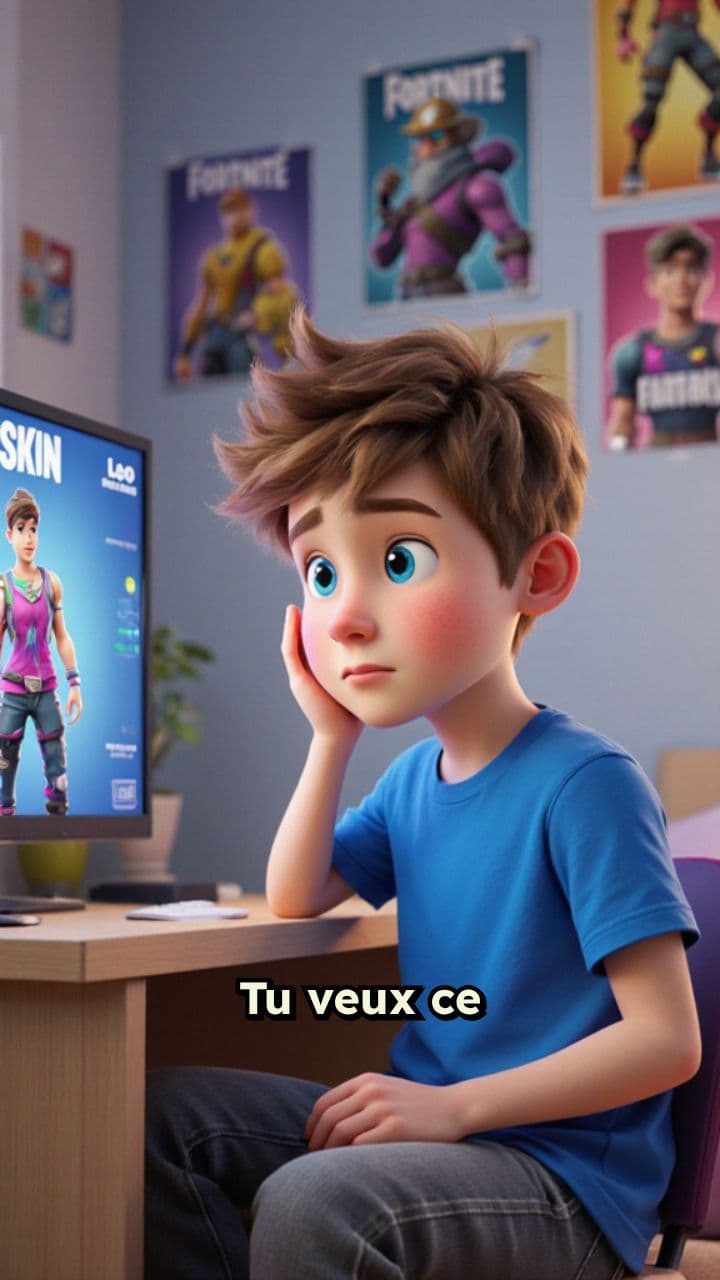 L'argent de poche et le skin Fortnite